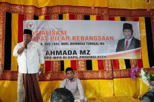 TGK Ahmada Sosialisasikan 4 Pilar Kebangsaan ke Guru di Aceh Besar