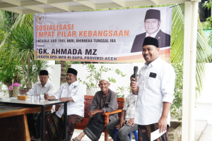 TGK Ahmada Sosialisasikan Empat Pilar Kebangsaan di Dayah Darul Muarrifah Aceh Besar
